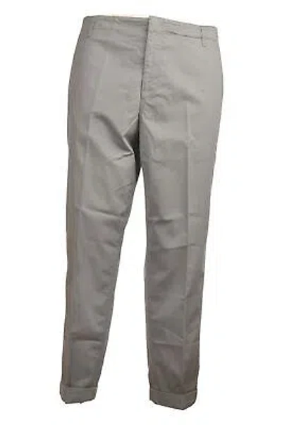 Pre-owned Dondup Man Wide Leg Trousers Grey 17565 In Gray