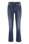 Dondup Mandy High-waisted Flared Jeans With Ankle Length