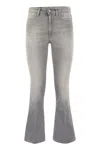 Dondup Mandy - Super Skinny Bootcut Jeans In Stretch Denim In Grey