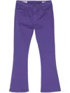 Dondup Mandy Flared-cut Cotton Jeans In Purple