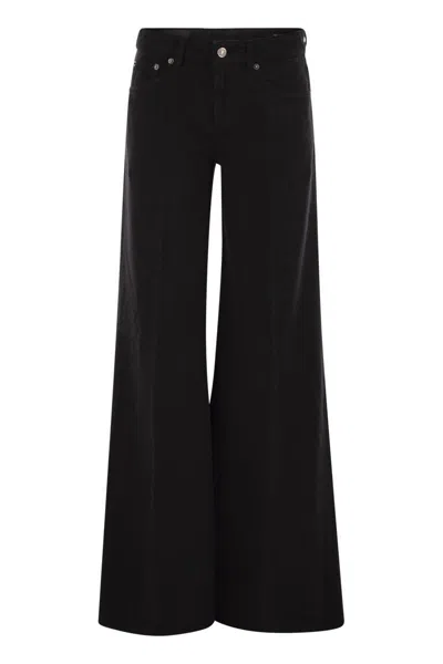 Dondup Marlen - Wide Leg Jeans In Black