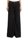 Dondup Marlen Wide Leg Jeans In Bull Cotton And Lyocell
