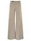 Dondup Wide-leg Casual Trousers In Neutral