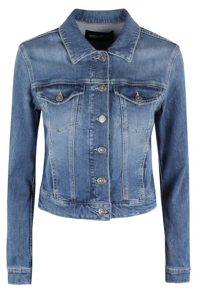 DONDUP MEDIUM BLUE SLIM FIT DENIM JACKET