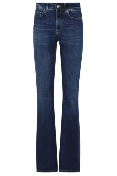 DONDUP MEDIUM RISE FLARE JEANS