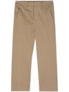 Dondup Mid-rise Straight-leg Trousers In Neutrals