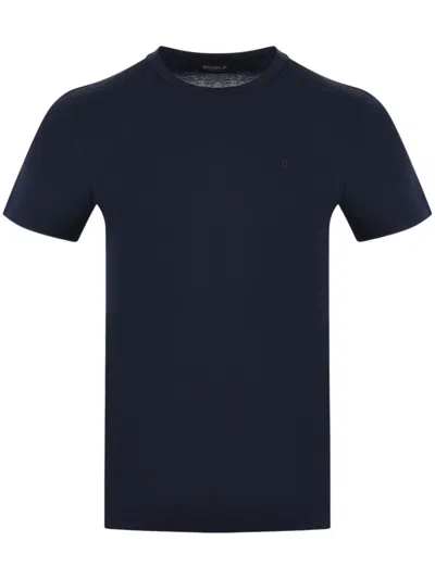 Dondup Men's 100% Cotton Polo Shirt In Navy