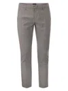 Dondup Alfredo - Slim-fit Cotton Trousers In Grey