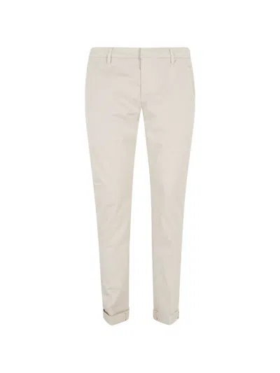 Dondup Cropped Slim-fit Jeans In Light Beige In Neutral