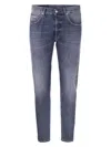 Dondup Cuffed Denim Jeans In Medium Denim