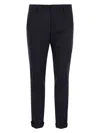 Dondup Gaubert Slim Flannel Trousers In Dark Blue