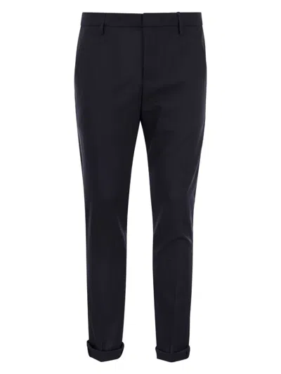 Dondup Men's Gaubert - Fresh Wool Trousers In Dark Blue