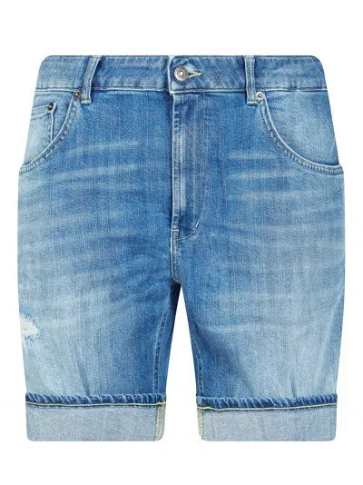 Dondup Men's Mini Bermuda Denim Shorts In Blue