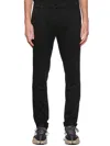 Dondup Belt-lined Casual Pants In Black