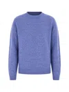 Dondup Flecked-knit Wool Sweater In Blue