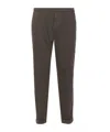 Dondup Brown Corduroy Jeans With Tailored Fit In Gray