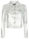 Dondup Silver Jacket In 800