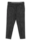 Dondup Metallic-detail Trousers In Gray