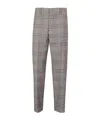 Dondup Tailored Pants With Micaela Check Pattern In Brown