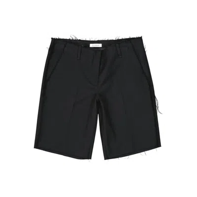 DONDUP MID-LENGTH VIRGIN WOOL BERMUDA SHORTS