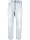 Dondup Logo-patch Distressed Jeans In Blue