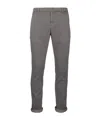 Dondup Trousers With Pockets And Belt Loops In Gray
