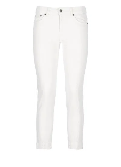 DONDUP MID-RISE SLIM-FIT CROPPED JEANS