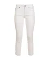 Dondup Mid-rise Slim-fit Cropped Jeans In White