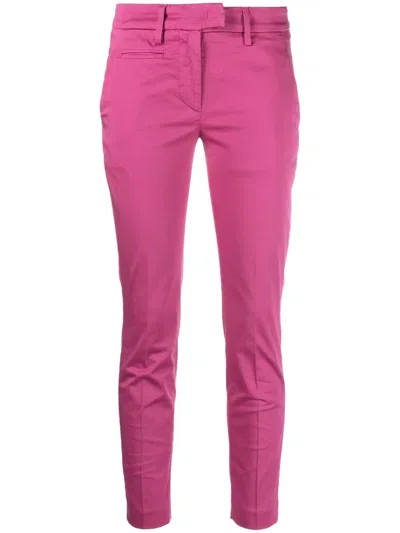 Dondup Mid-rise Slim-fit Jeans In Pink