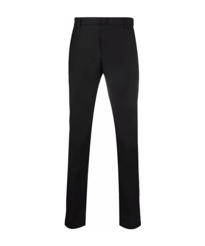 Dondup Mid-rise Slim-fit Trousers In Black