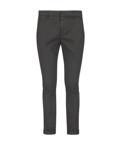 DONDUP DONDUP MID RISE SLIM FIT TROUSERS