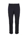 Dondup Gaubert Slim Flannel Trousers In Universo