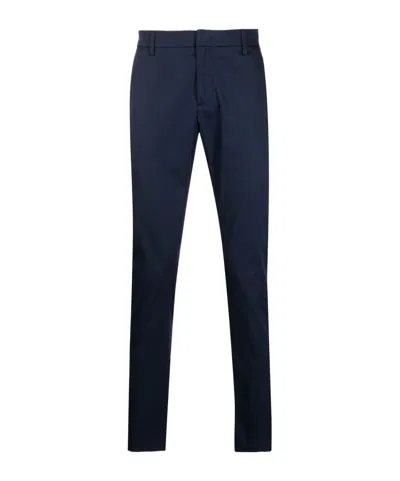Dondup Mid-rise Straight-leg Chinos In Black