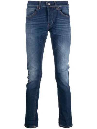 Dondup Mid-rise Straight-leg Jeans In Blue