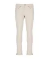 Dondup Mid-rise Straight-leg Jeans In White
