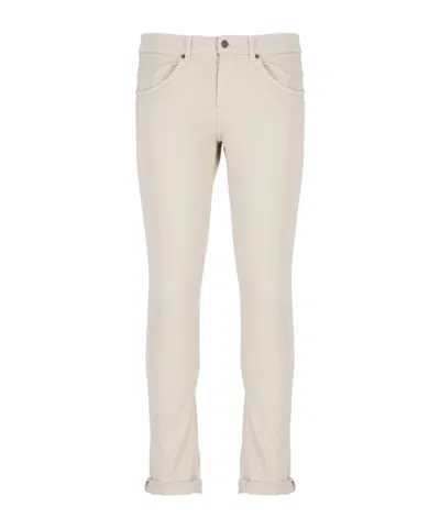 Dondup Mid-rise Straight-leg Jeans In White