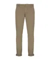 Dondup Mid-rise Straight-leg Trousers In Brown