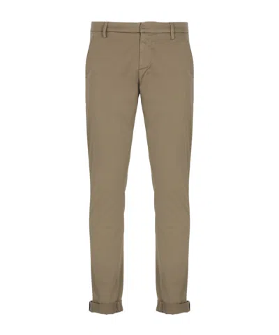 Dondup Mid-rise Straight-leg Trousers In Brown