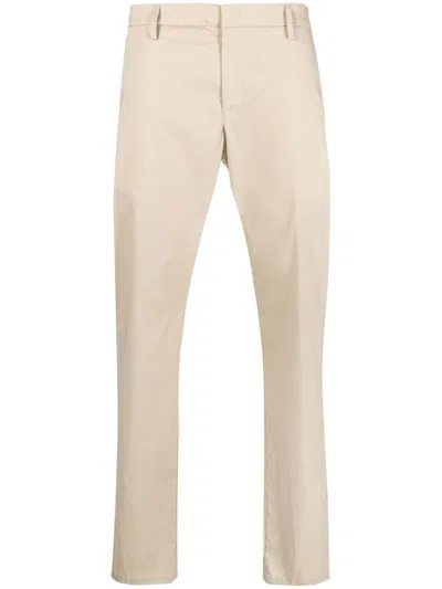 Dondup Mid-rise Straight-leg Trousers In Nude