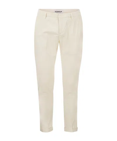 Dondup Men's Gaubert - Slim-fit Gabardine Trousers In Yellow
