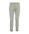 Dondup Gaubert Cotton Chino Trousers In Gray