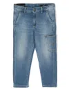 Dondup Mid-rise Washed Jeans In Blue
