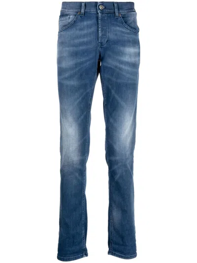 Dondup Mid Wash Slim-cut Jeans In Blue