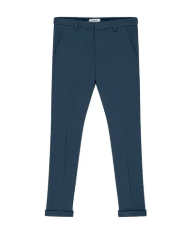 Dondup Middle Waist Casual Pants In Blue