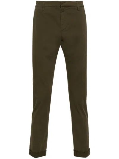 Dondup Slim-fit Chino Trousers In Green