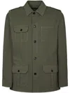 Dondup Military-inspired Field Jacket With Vent In Green