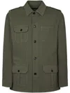 Dondup Military-inspired Field Jacket With Vent In Multi