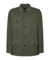 Dondup Military-inspired Field Jacket With Vent In Green