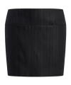 Dondup Herringbone-patterned Mini Skirt In Black