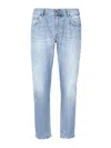 Dondup Mius Cotton Jeans In Blue